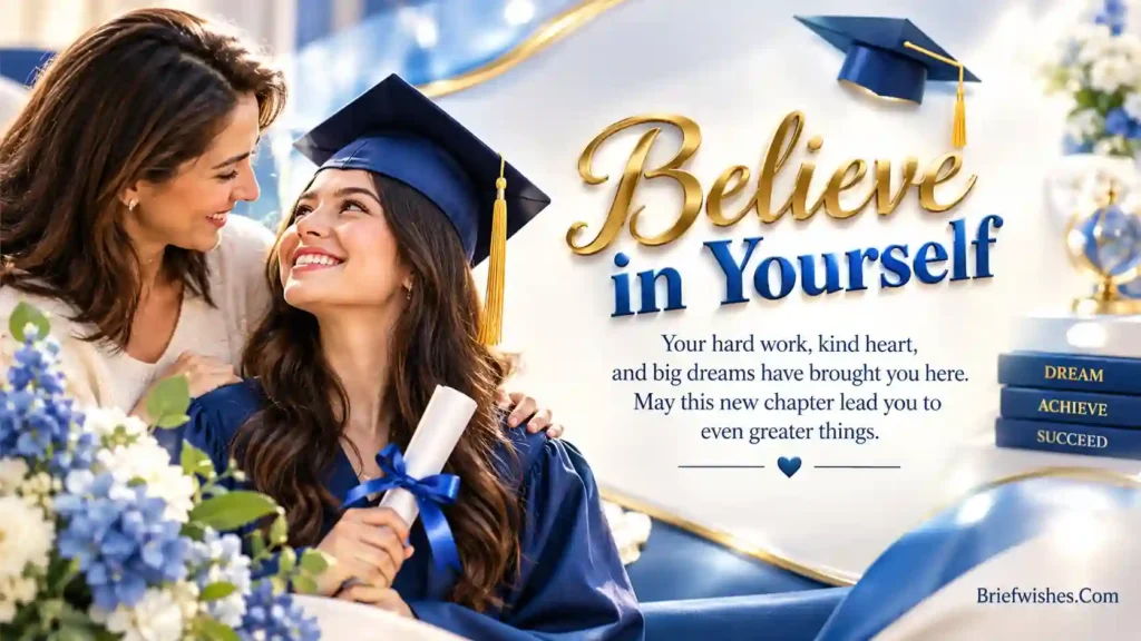 Inspirational graduation wishes for daughter
