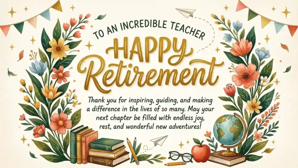 Inspirational Retirement Wishes for Teachers