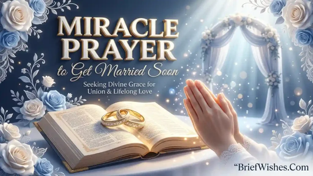 Miracle Prayer to Get Married Soon