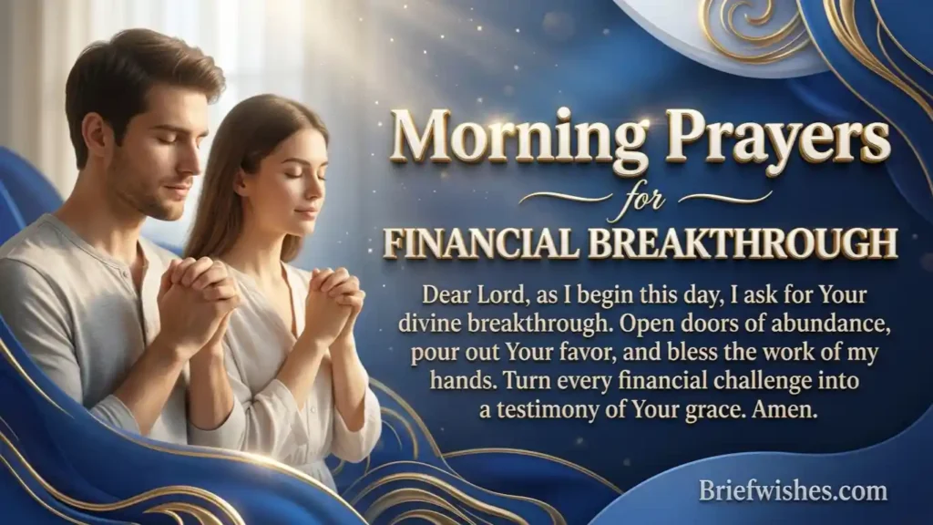Morning Prayers for Financial Breakthrough