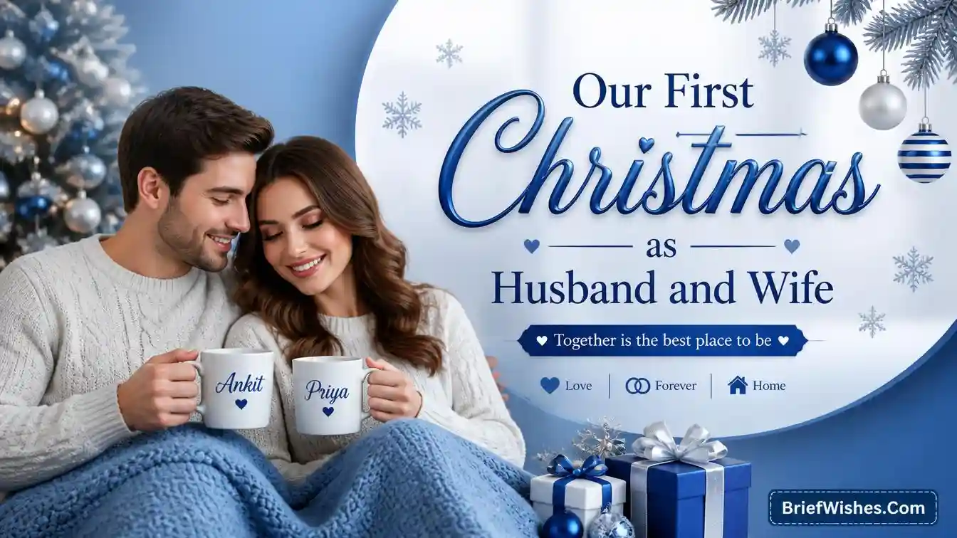 Our First Christmas as Husband and Wife
