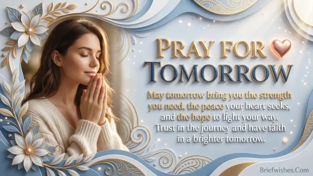 Pray for Tomorrow Quotes 