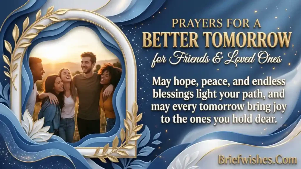 Prayers for a Better Tomorrow for Friends and Loved Ones