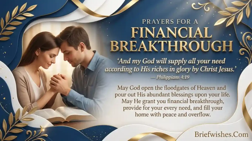 Prayers for Financial Breakthrough With Bible Verses