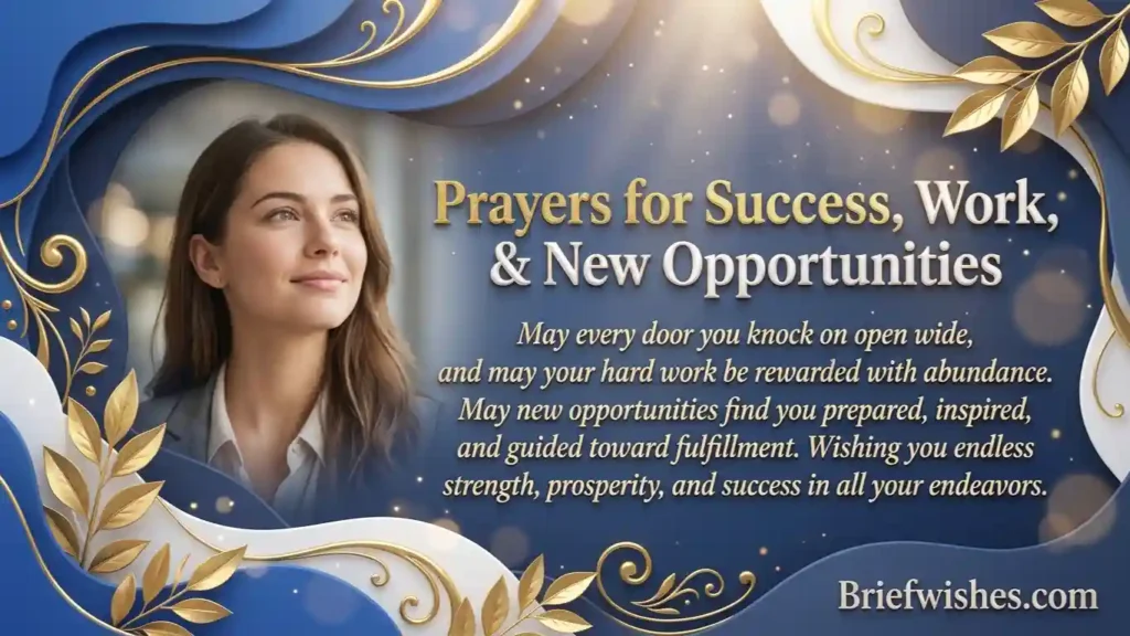 Prayers for Success, Work, and New Opportunities