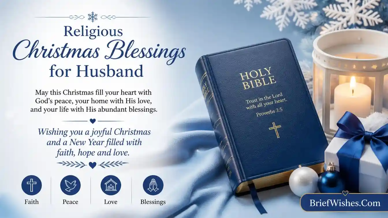 Religious Christmas Blessings for Husband