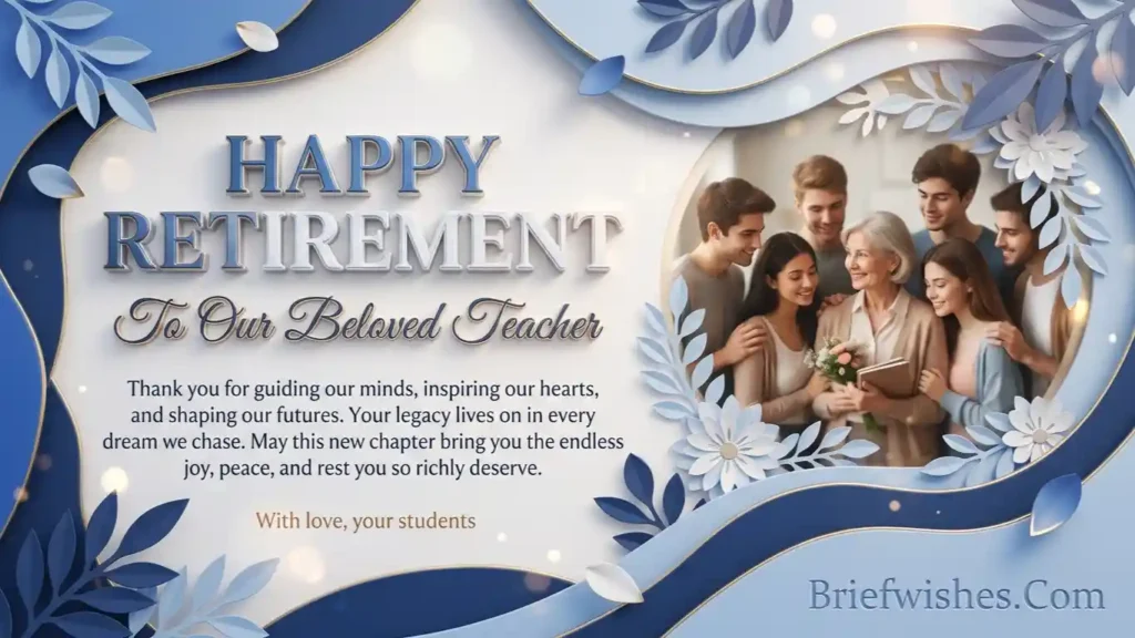 Retirement Wishes for Teachers From Students