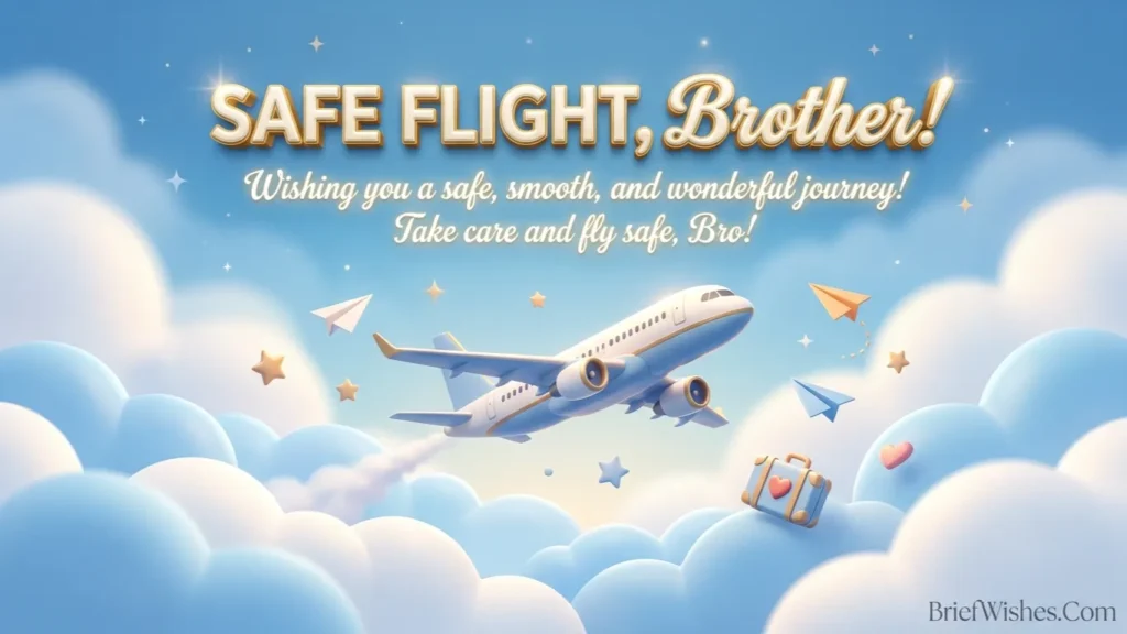 Safe Flight Wishes for Brother