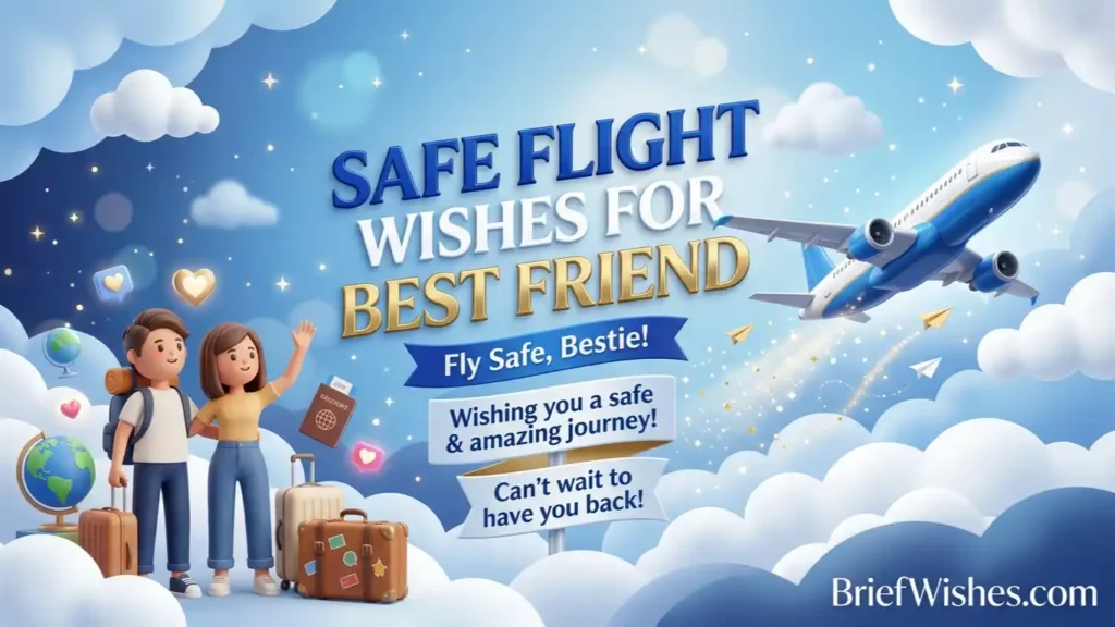 Safe Flight Wishes for Friend 