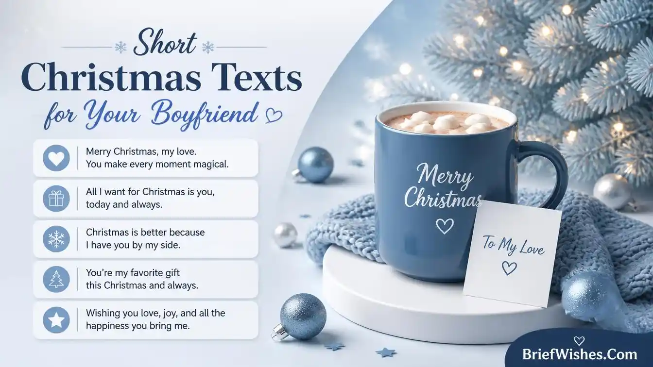 Short Christmas Texts for Your Boyfriend