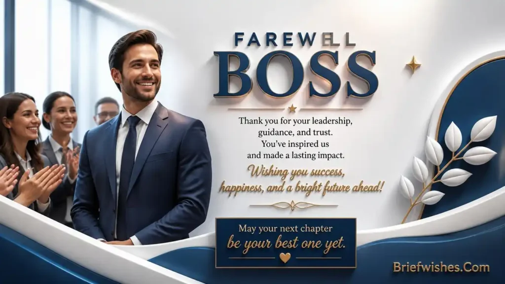 Short Farewell Wishes for Boss 