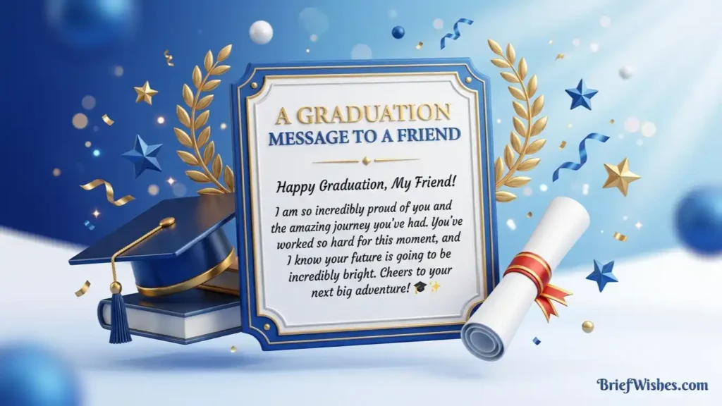 Short Graduation Message to a Friend