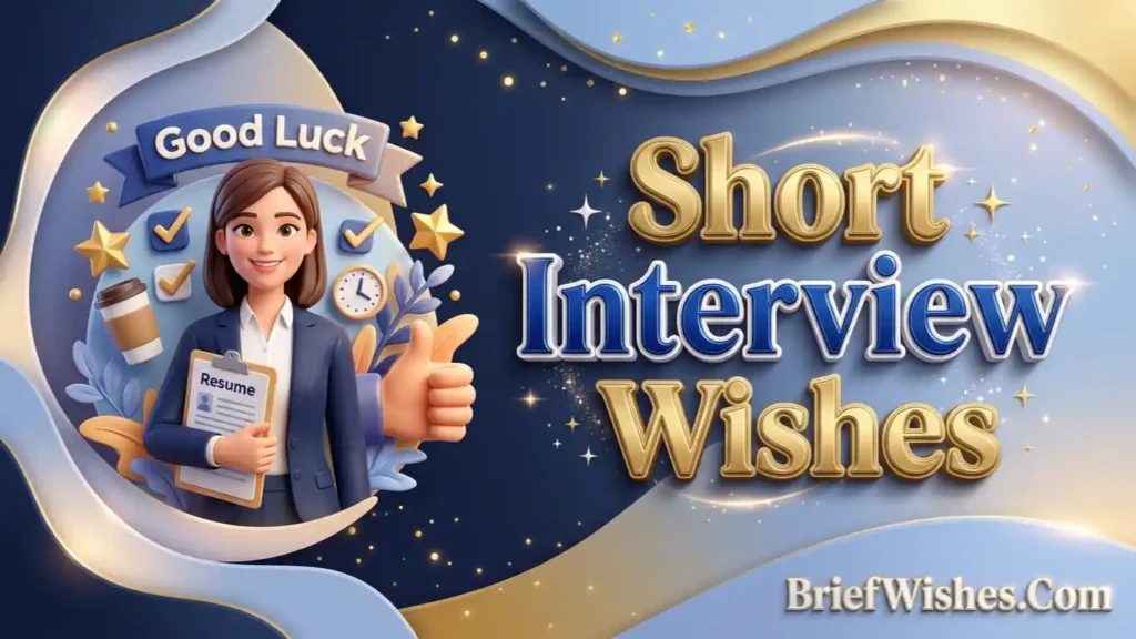 Short Interview Wishes