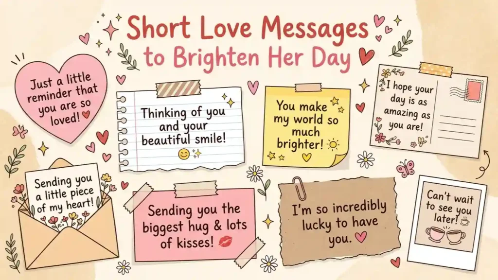 Short Love Messages to Brighten Her Day