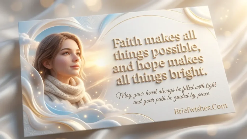 short messages of hope and faith