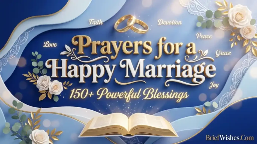 Short Prayers for a Happy Marriage
