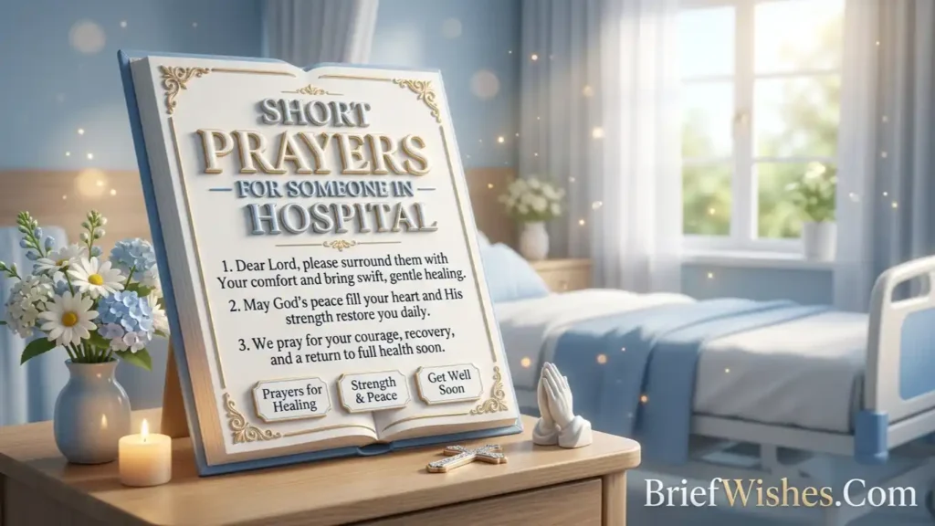 Short Prayers for Someone in Hospital