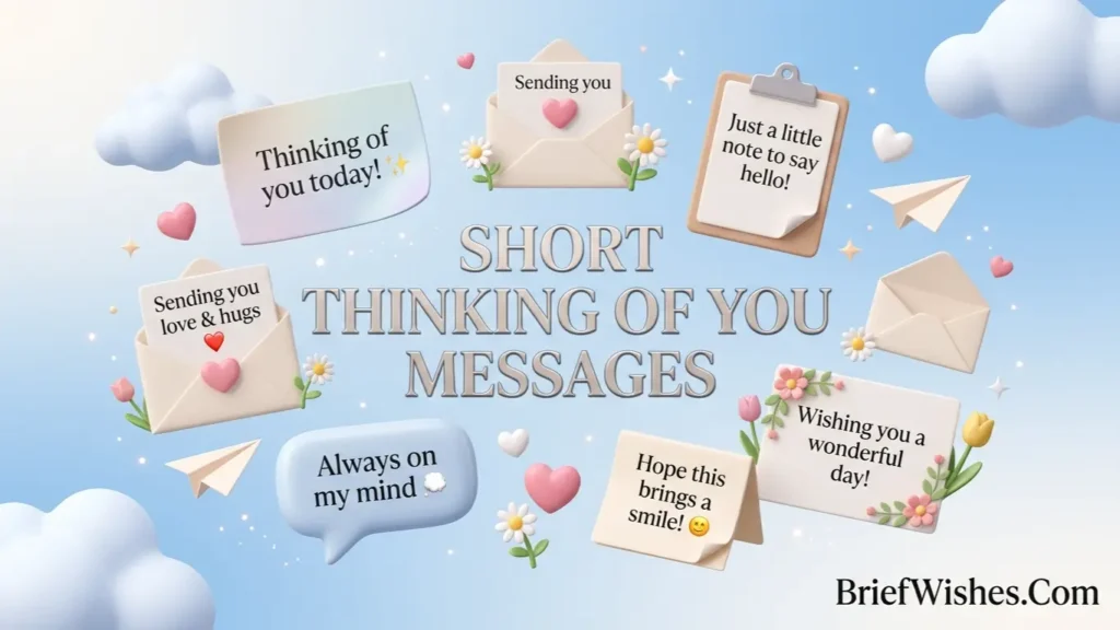 short thinking of you messages