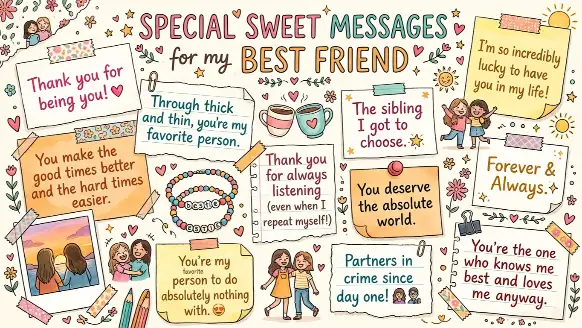 Special Sweet Messages for a Best Friend 