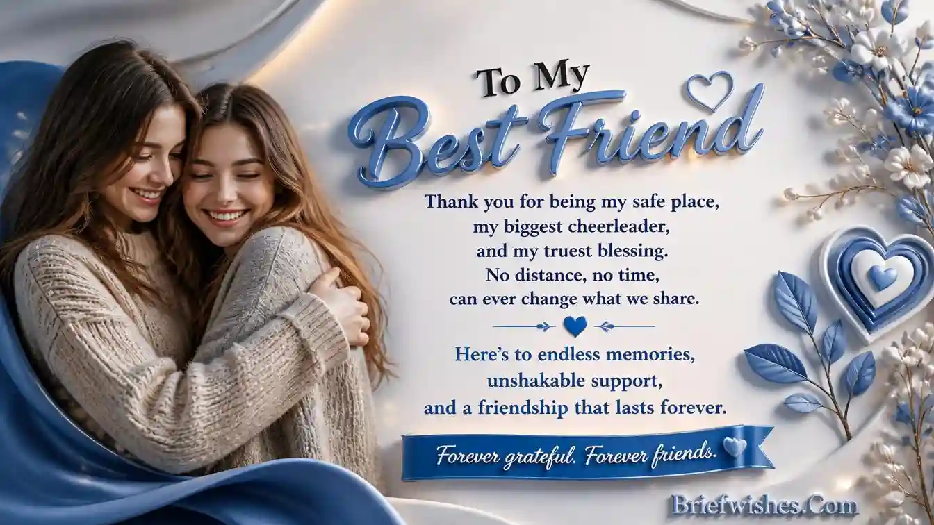 sweet messages for a best friend