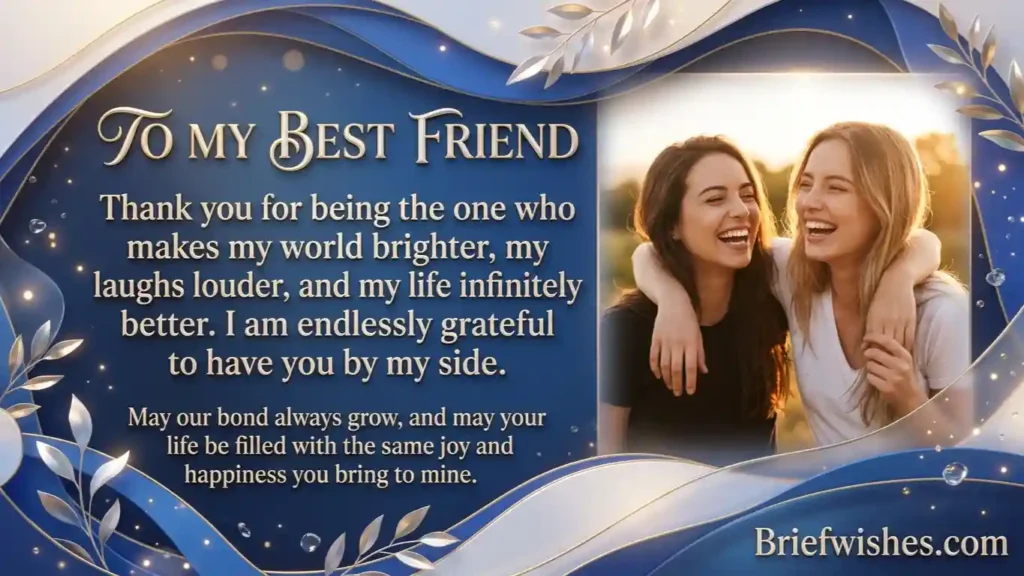 Thankful Messages for Your Best Friend