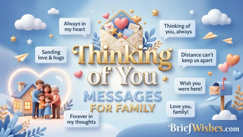 thinking of you messages for family