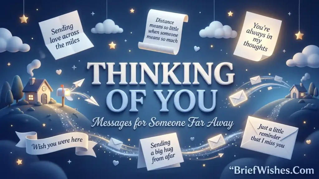 thinking of you messages for someone far away