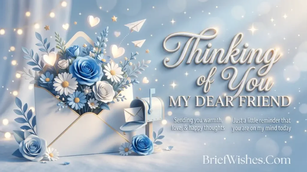 thinking of you wishes for friend
