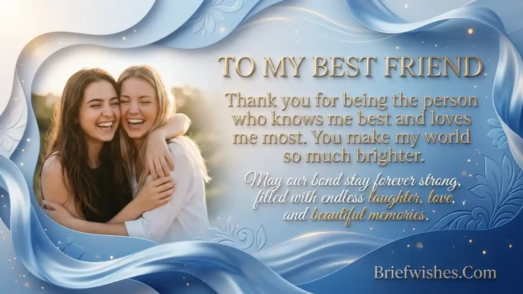 Touching Message to a Best Friend