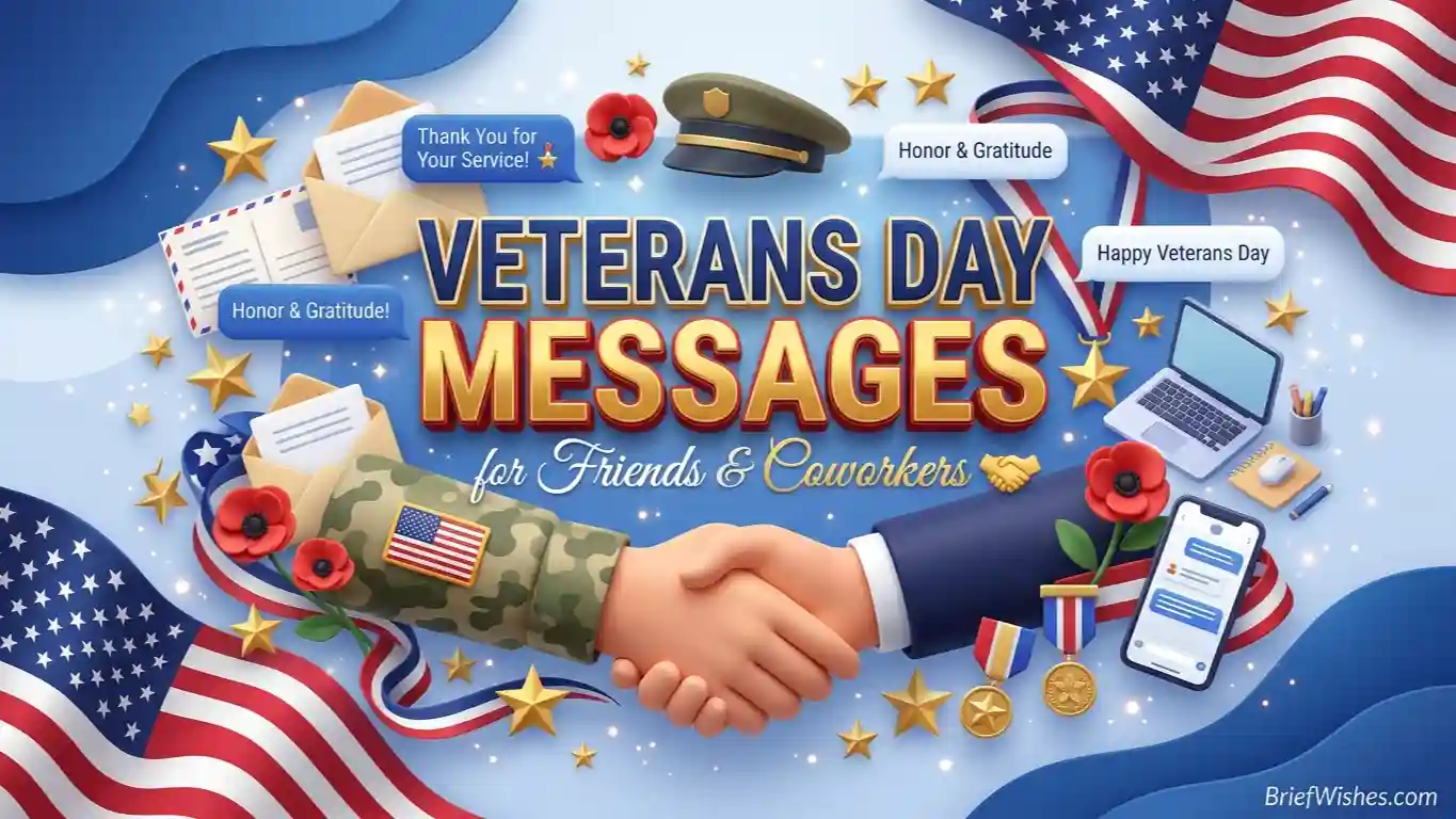 Veterans Day Messages for Friends and Coworkers 🤝
