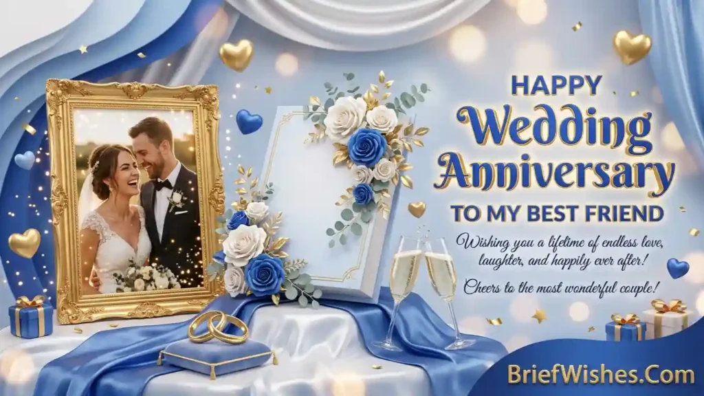 Wedding Anniversary Wishes for Best Friend