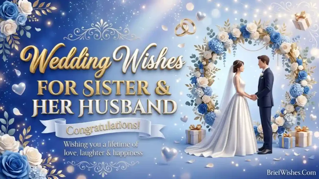 Wedding Wishes for Sister and Her Husband 