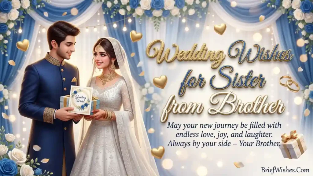 Wedding Wishes for Sister from Brother