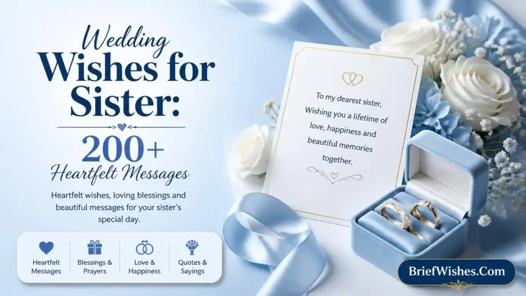 Wedding Wishes for Younger Sister