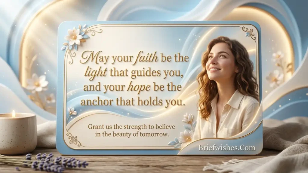 What are some inspiring messages about faith and hope