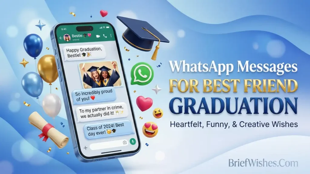 WhatsApp Messages for Best Friend Graduation