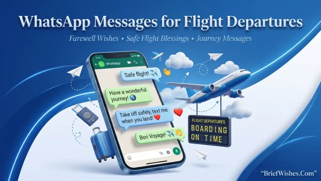 WhatsApp Messages for Flight Departures