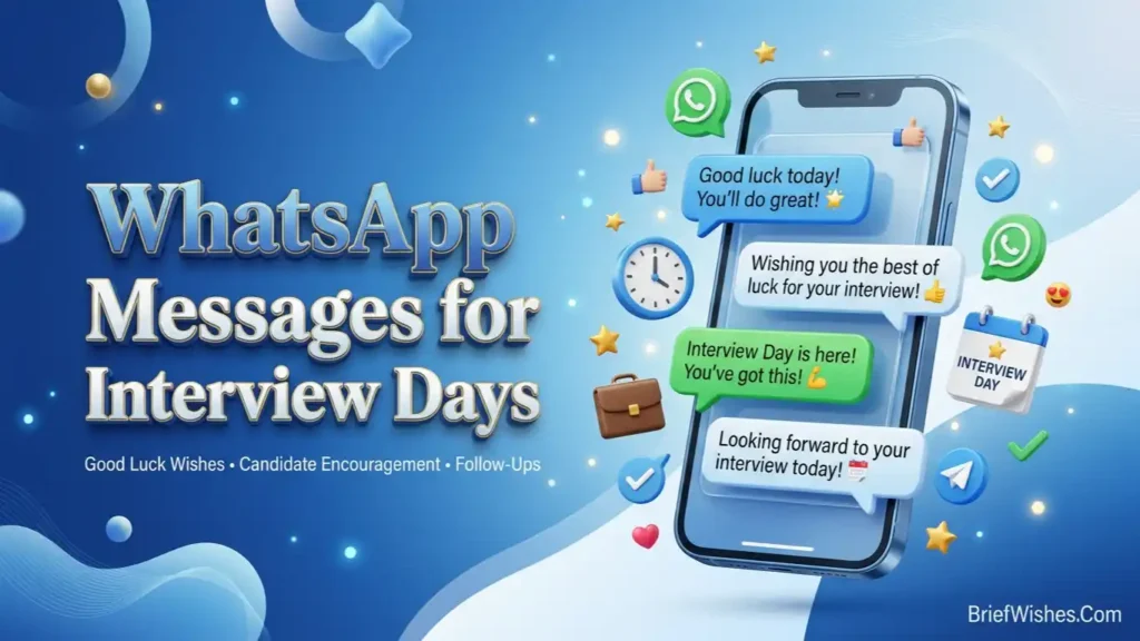 WhatsApp Messages for Interview Days